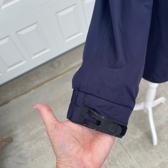 FootJoy DryJoys Tour Collection Jacket Sz M Full Zip Navy Golf - Picture 4 of 7